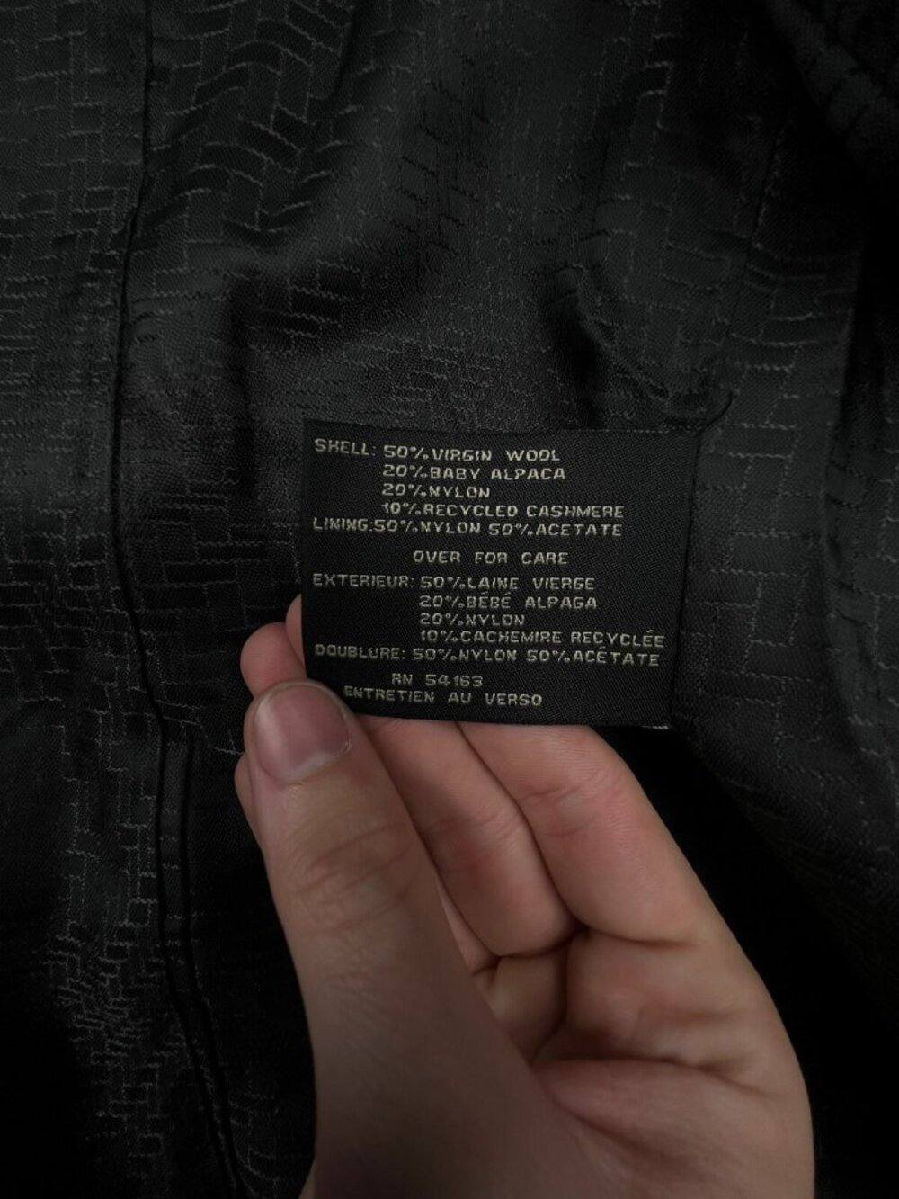 Cole Haan Alpaca Cashmere Wool Coat Size 12 Gray Buttons Winter Formal Jacket - Picture 7 of 9